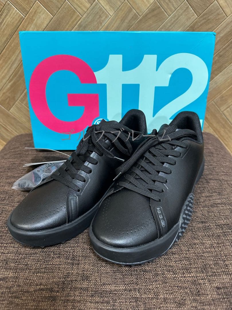 新入荷G/FOREメンズシューズG.112 ブラック　size26㎝