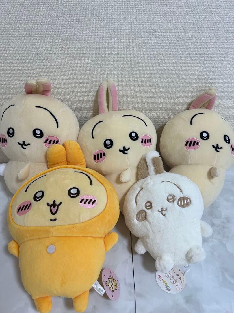 【新品タグつき】ちいかわ うさぎ ぬいぐるみ まとめ売り　5個セット