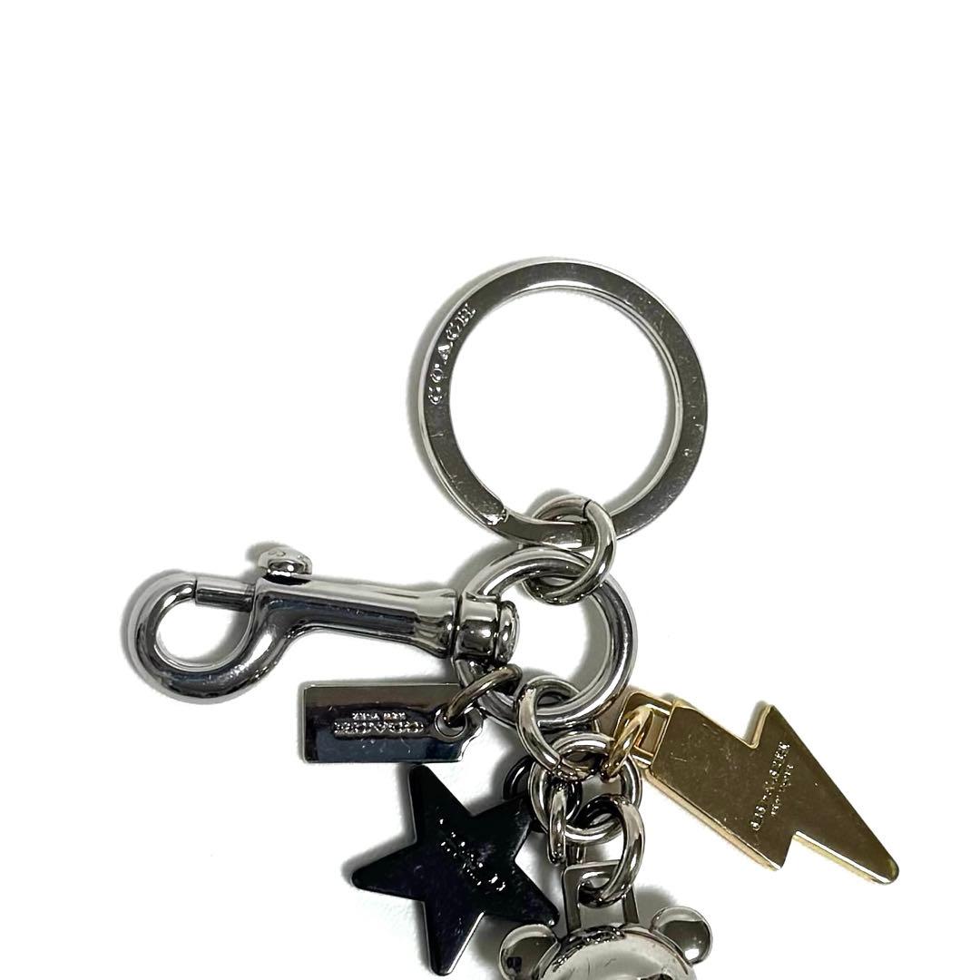 ❤️Coach 星　稲妻　熊のチャーム付きキーホルダー　バッグチャーム