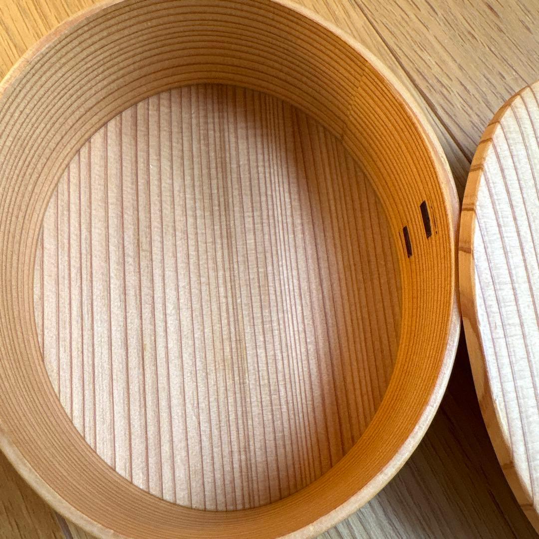 ■大館 曲げわっぱ弁当箱 ひな弁当 2段■美品