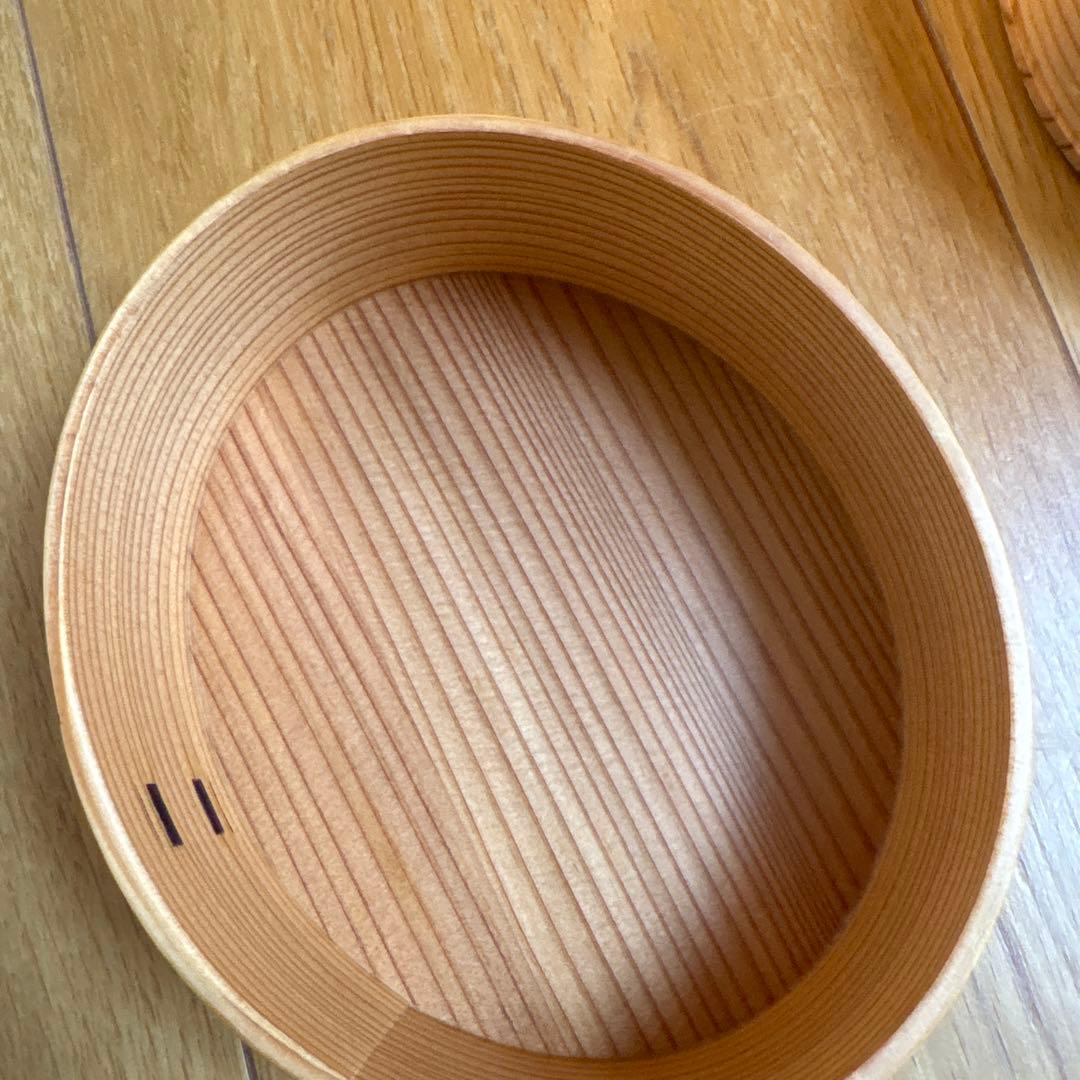 ■大館 曲げわっぱ弁当箱 ひな弁当 2段■美品
