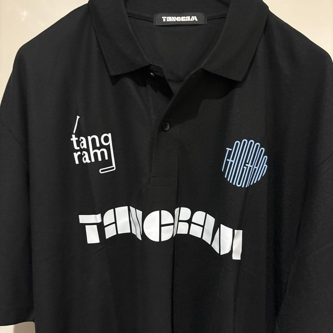TANGRAM 黒 ポロシャツ　XXLサイズ