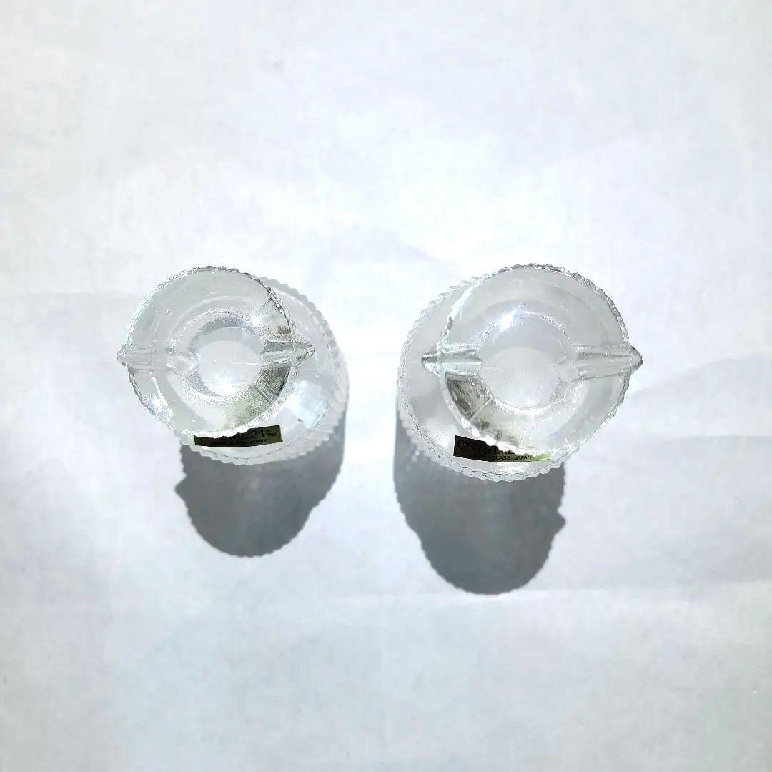 カメイ　ガラス　醤油差し　昭和 レトロ モダン 2個　セット