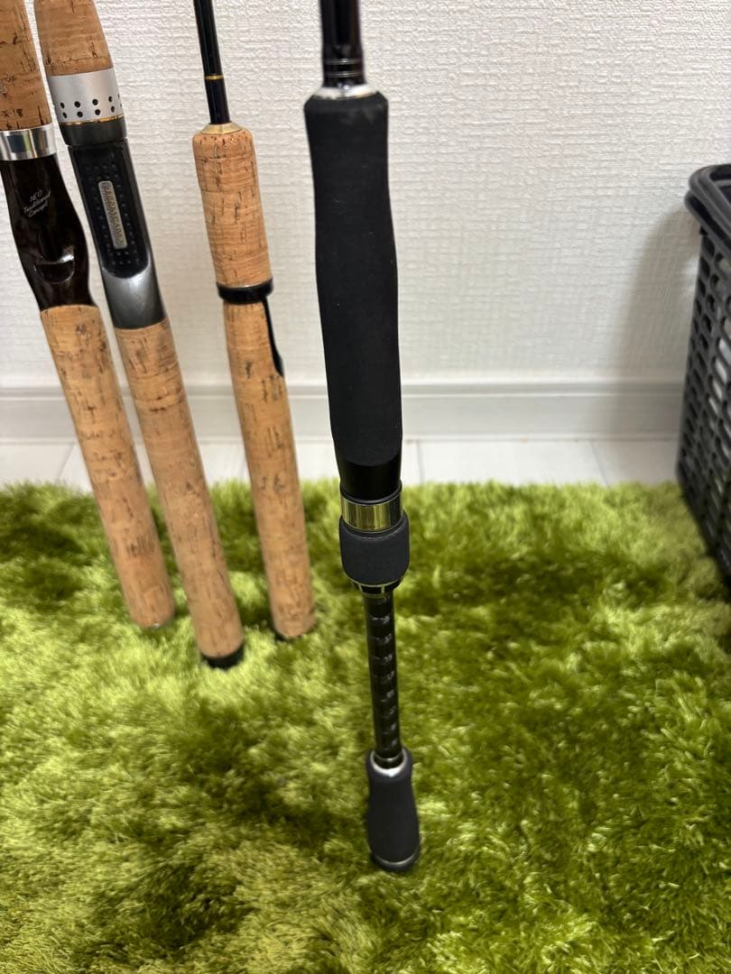 ハートランドなど バスロッド 4本セット コルクハンドル