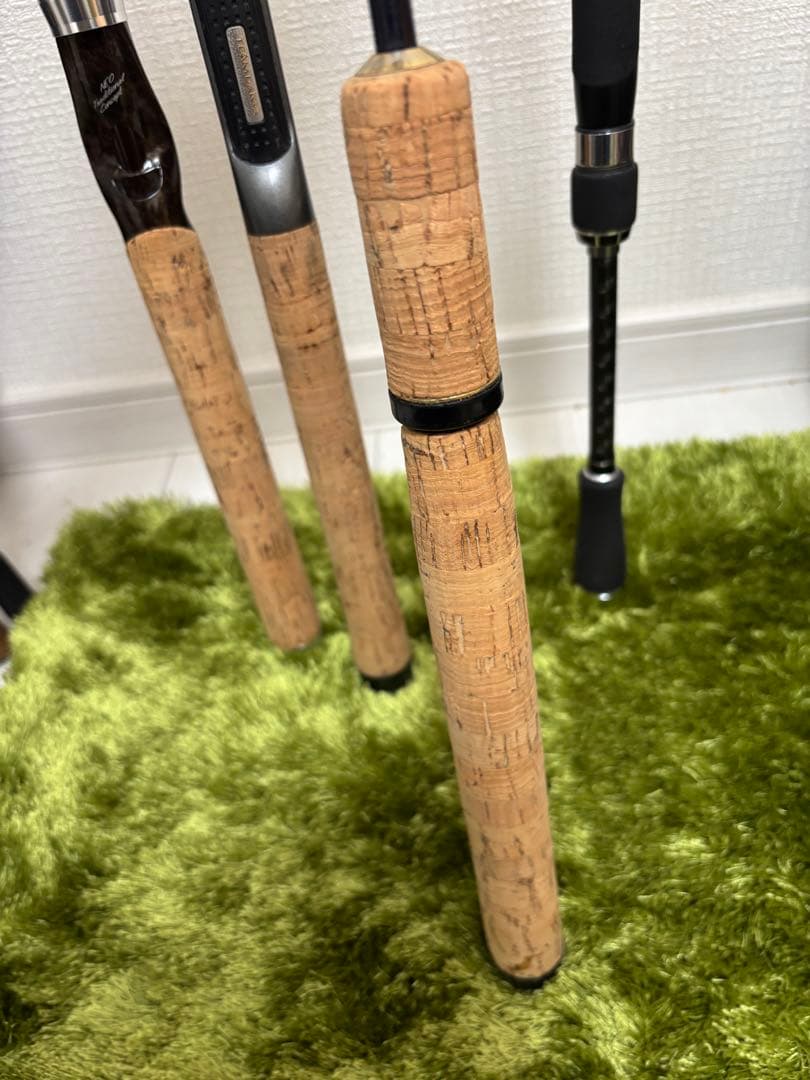 ハートランドなど バスロッド 4本セット コルクハンドル