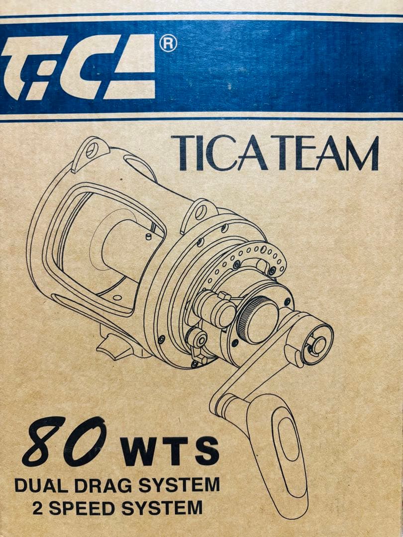 TICA TEAM DUAL DRAG 80 WTS 両軸リール