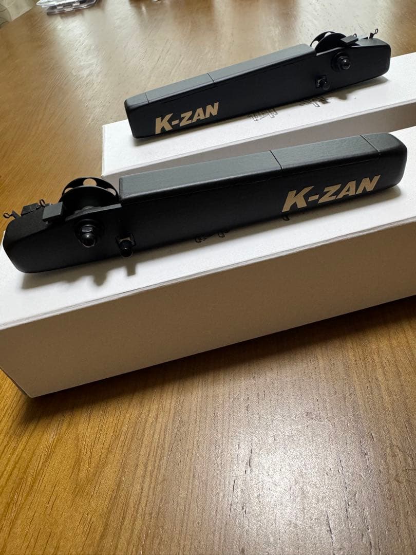 K-ZAN ワカサギリール 2個セット　マッドブラック　ゴールドロゴ