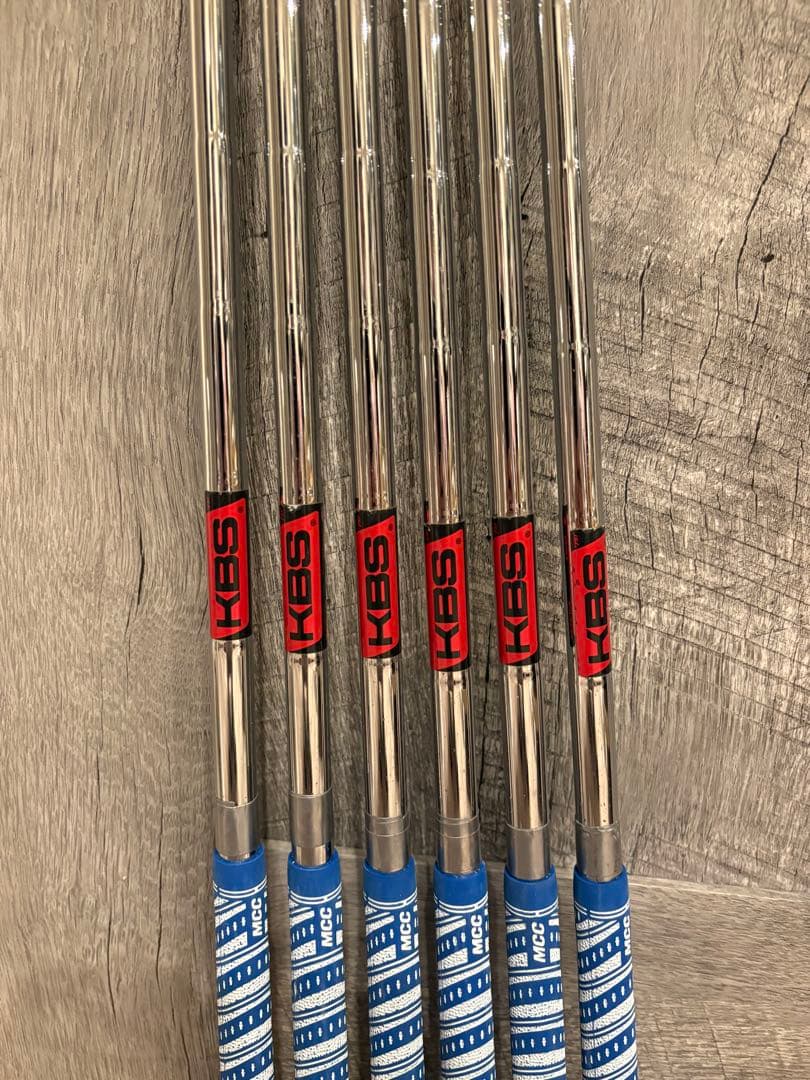 KBS TOUR 120 S 6本セット　mccグリップ付き