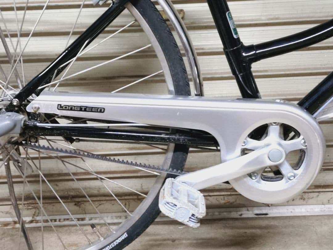 ブリヂストン 通学用自転車 ロングティーンデラックス ベルト L型 26インチ
