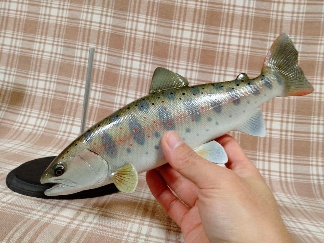ハンドメイド　27cmアマゴ　魚　ルアー釣り　フィギュア　レプリカ
