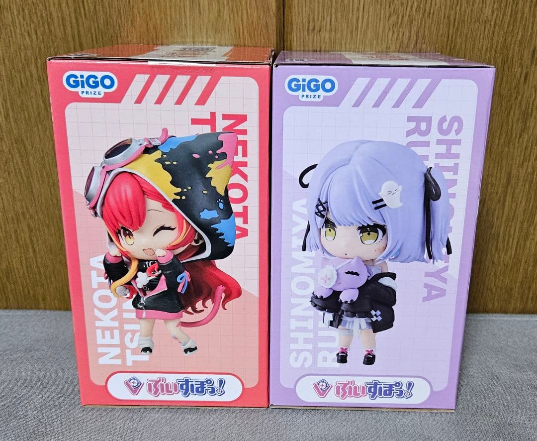 未開封　ぶいすぽっ！　デフォルメフィギュア　猫汰つな　紫宮るな　GiGo限定
