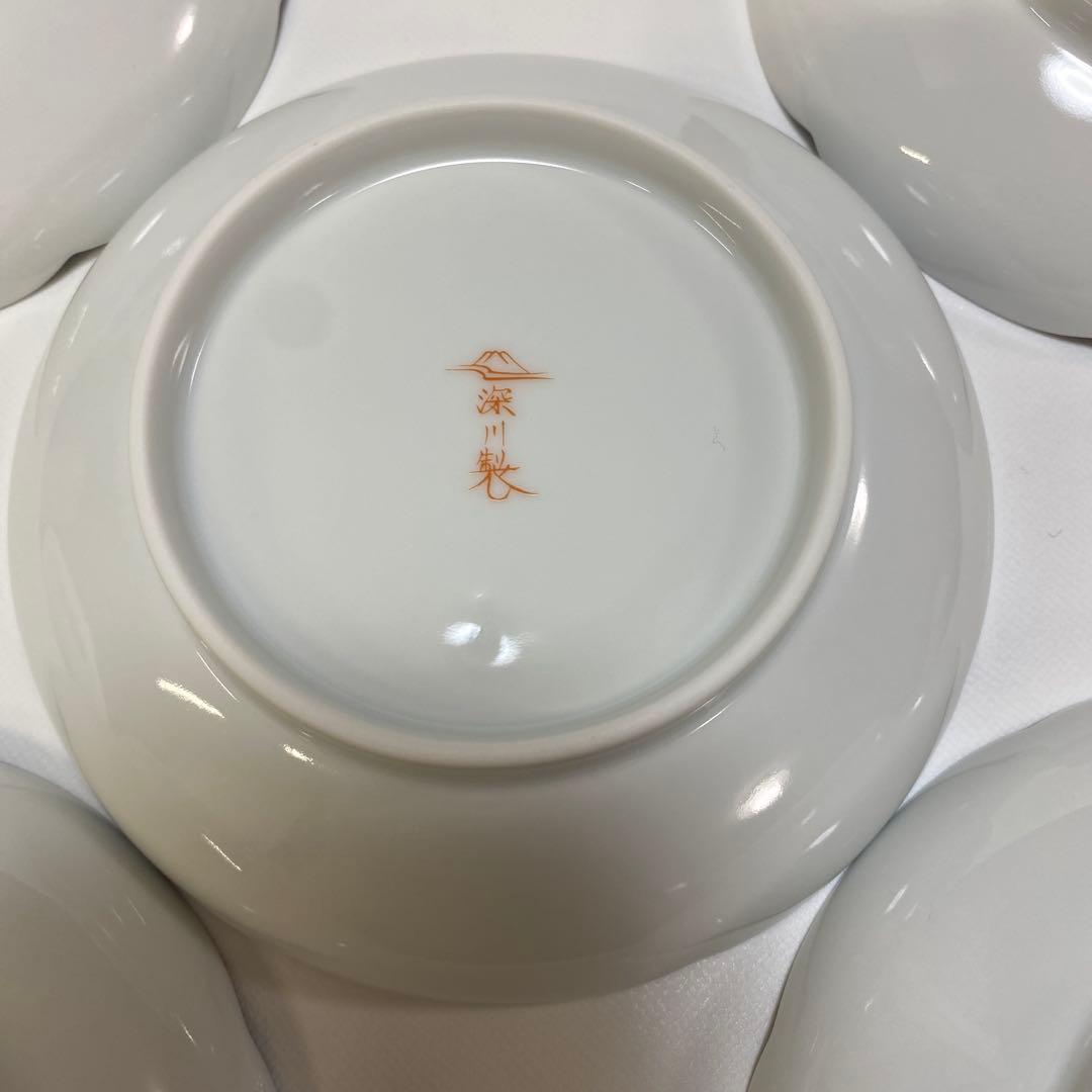 深川製磁　天青の紅葉　銘々皿　5枚セット　もみじ　紅葉　小皿　皿　銘々皿揃