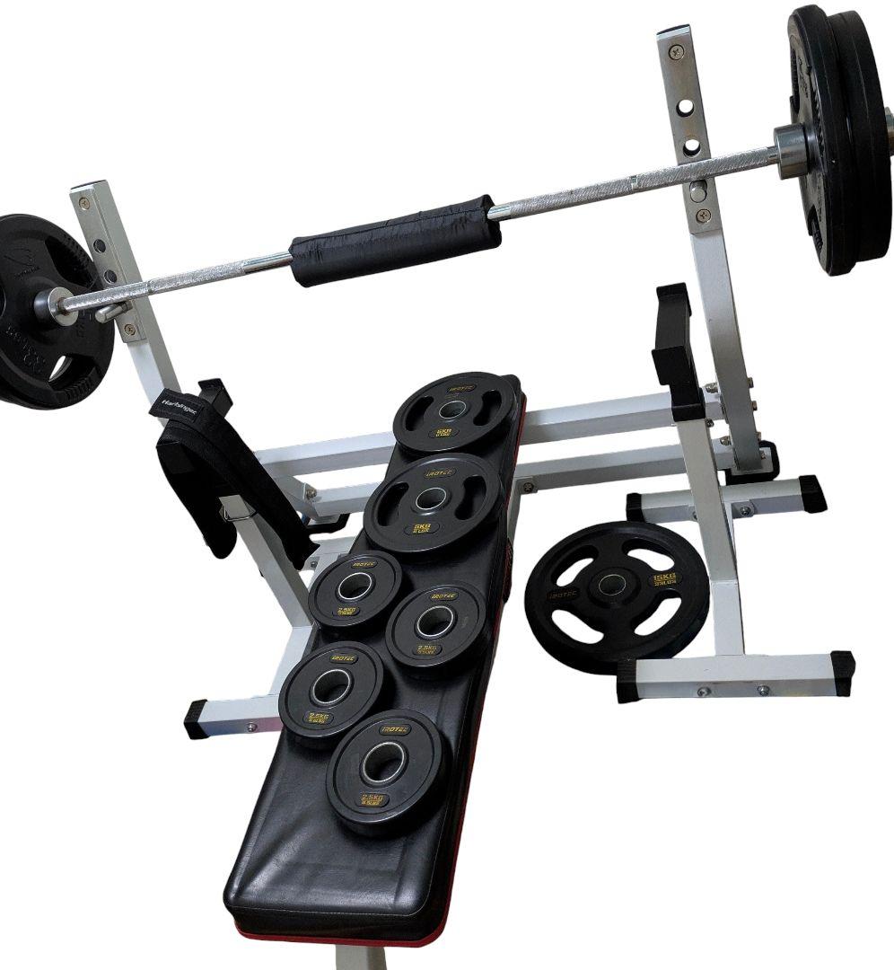 ラバープレート 100kg ベンチプレス セット ホームジム