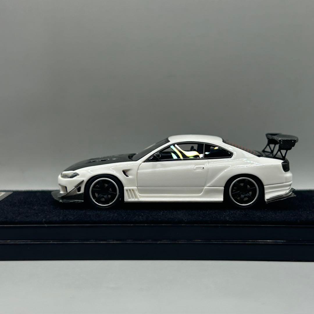 ミニカー Error 404 1/64 Nissan Silvia S15 white
