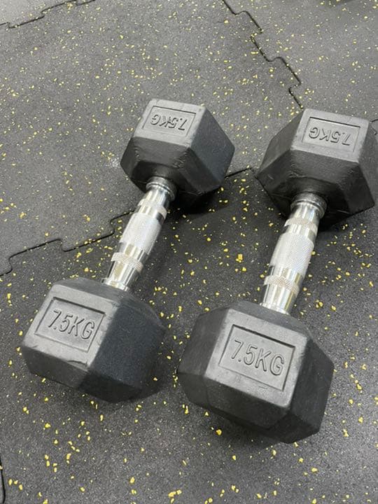 ラバーヘックス  ダンベル　２.5kg 5kg7.5kg 10kg  各２個