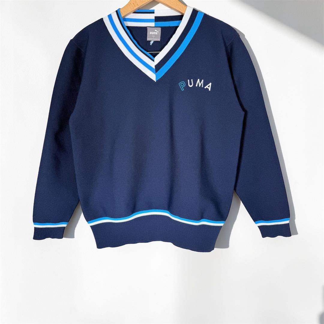 新品 PUMA ゴルフ Vネック ドラマ衣装 ニット スカート 上下セット