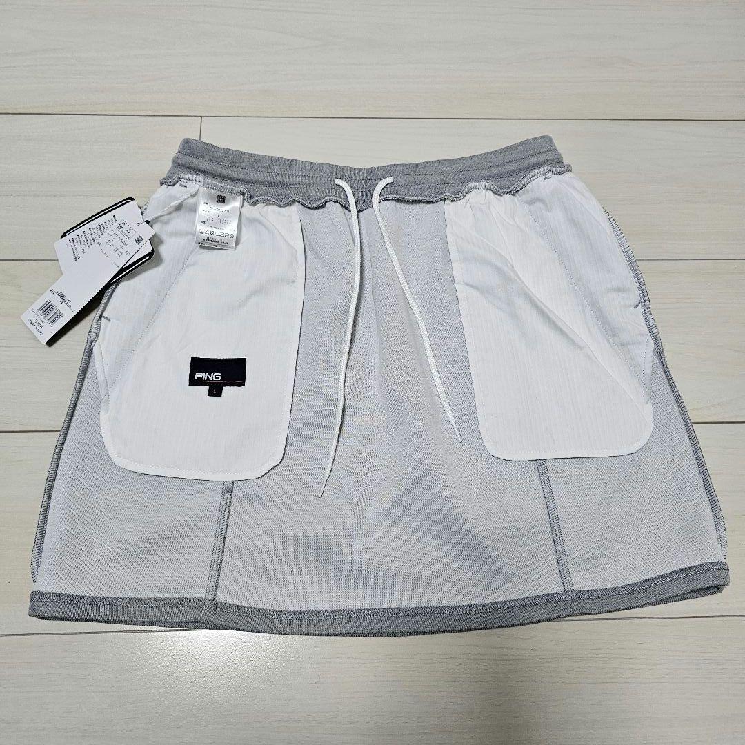 PING【L】ピン 新品 レディース 上下セットアップ 半袖ポロシャツ スカート