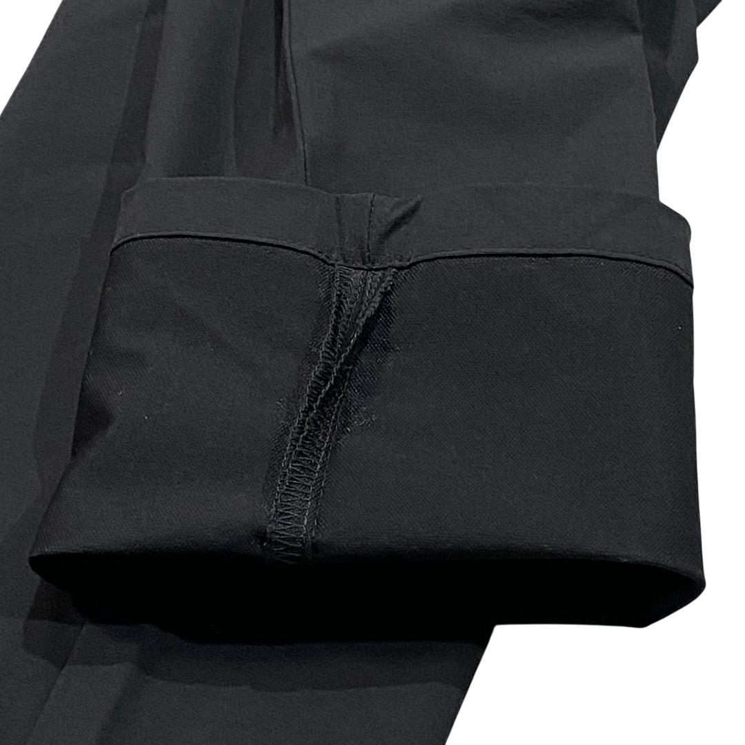 SOLIDEX ソリデックス ストレッチ ロング パンツ M ブラック ロゴ柄