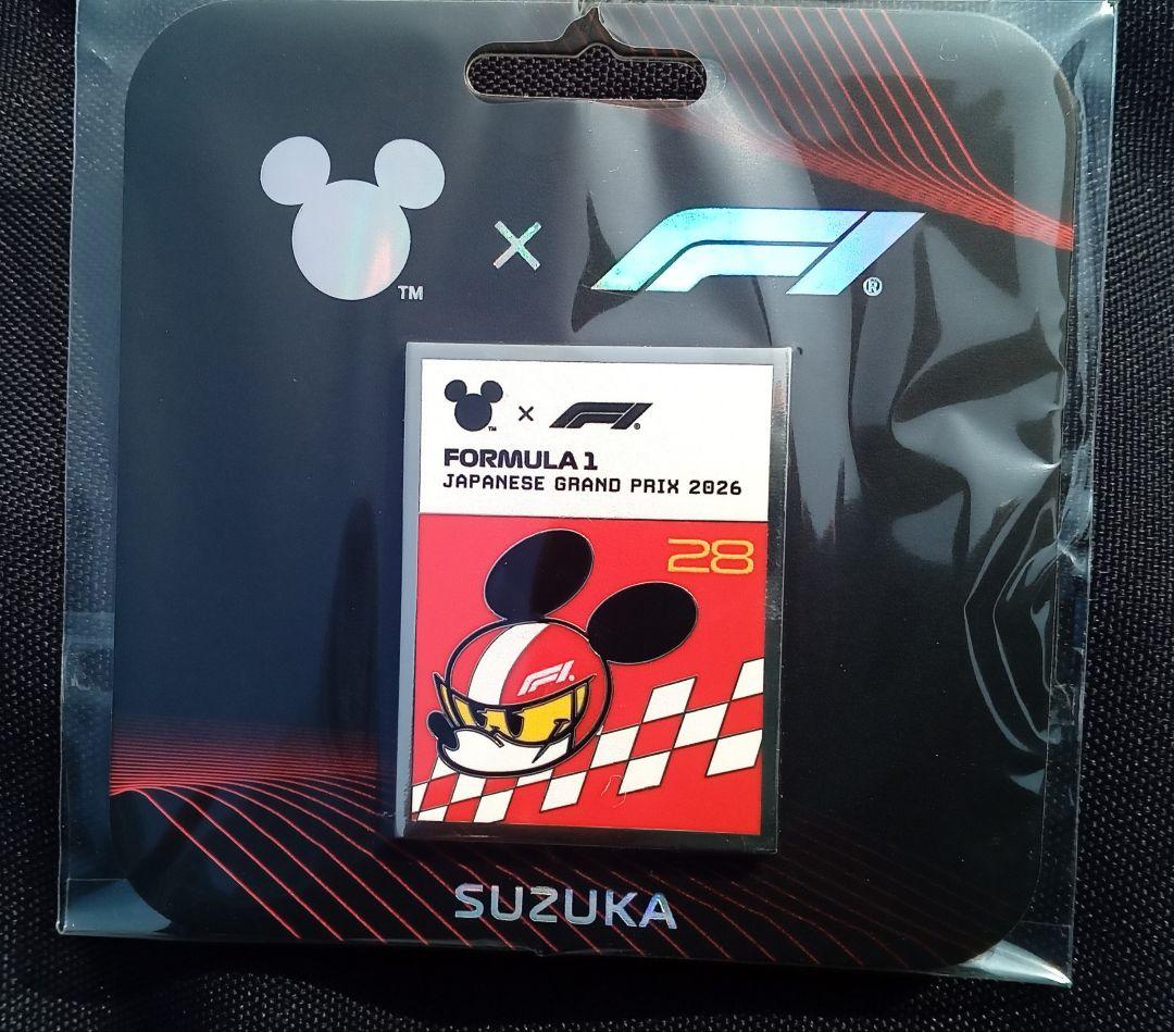 F1 日本グランプリ ディズニー コラボ ピンバッジ ミッキー 鈴鹿