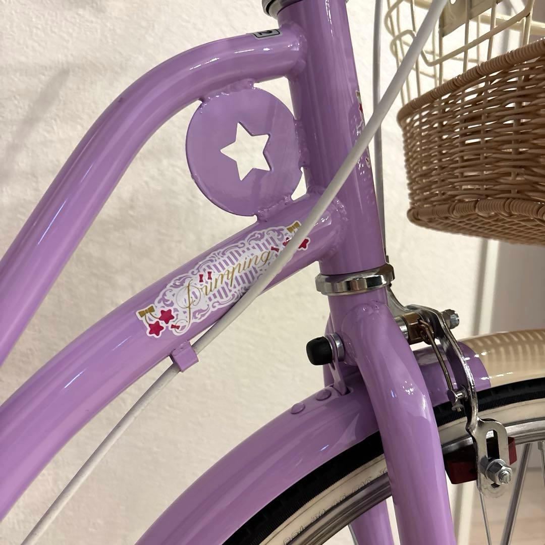 かなです。アサヒサイクル　バスケットかご付き自転車　プリンピング　22