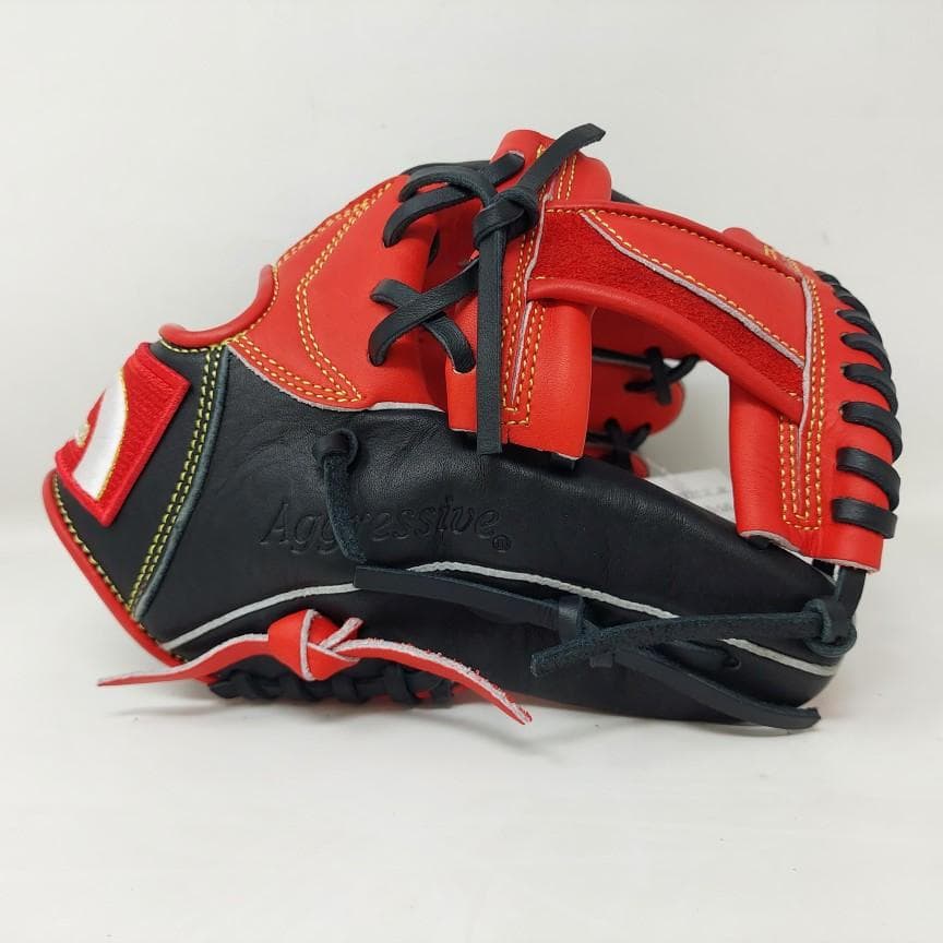 久保田スラッガー 少年軟式グローブ LT25-GJ5 J6H型 レッド×ブラック