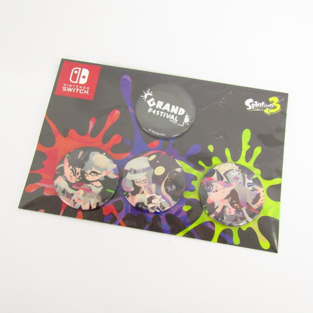 ニンテンドー スプラトゥーン3 グランドフェスティバル 缶バッジ A9385