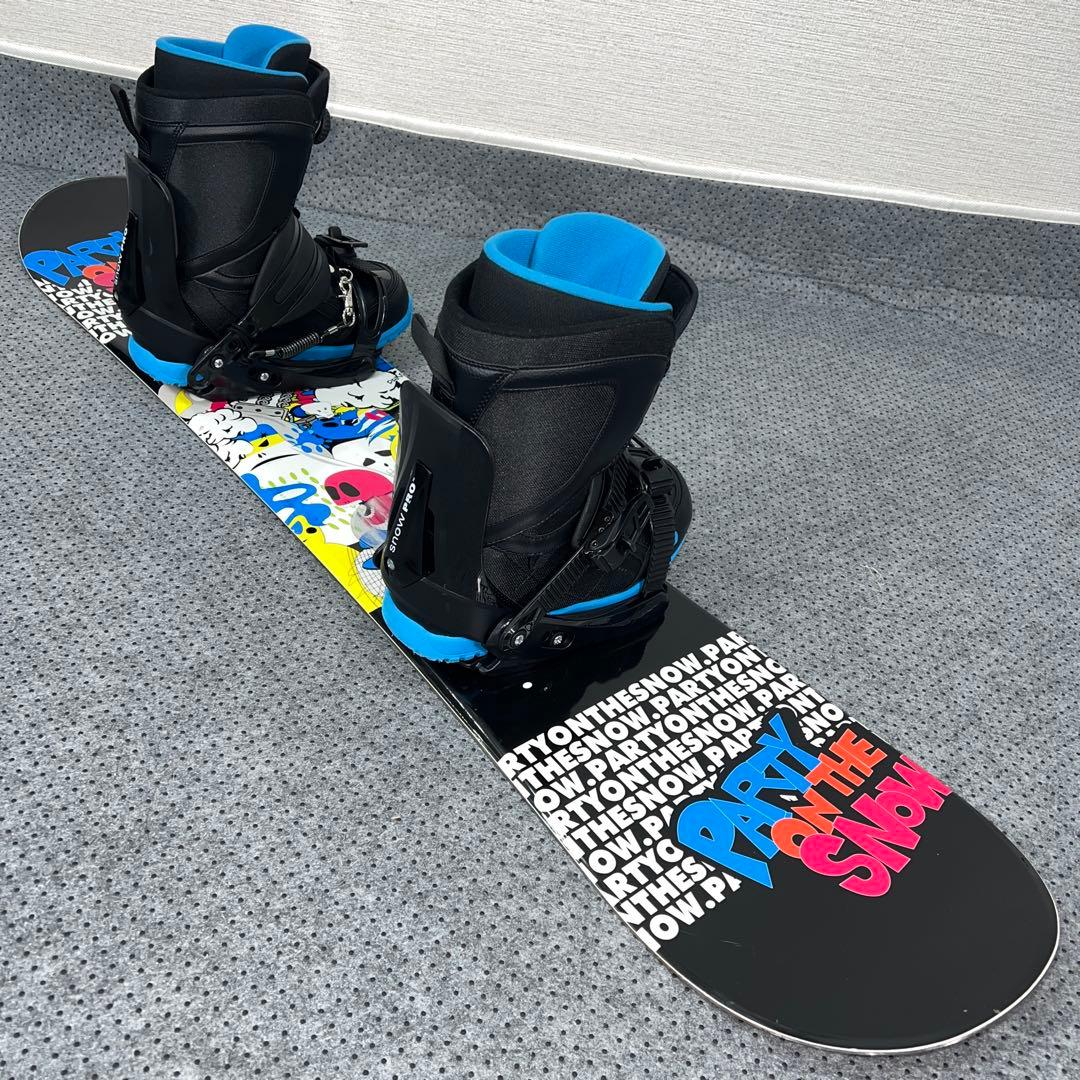 １回使用 キッズスノーボード 130cm SLQ×バイン×ダイヤルブーツ
