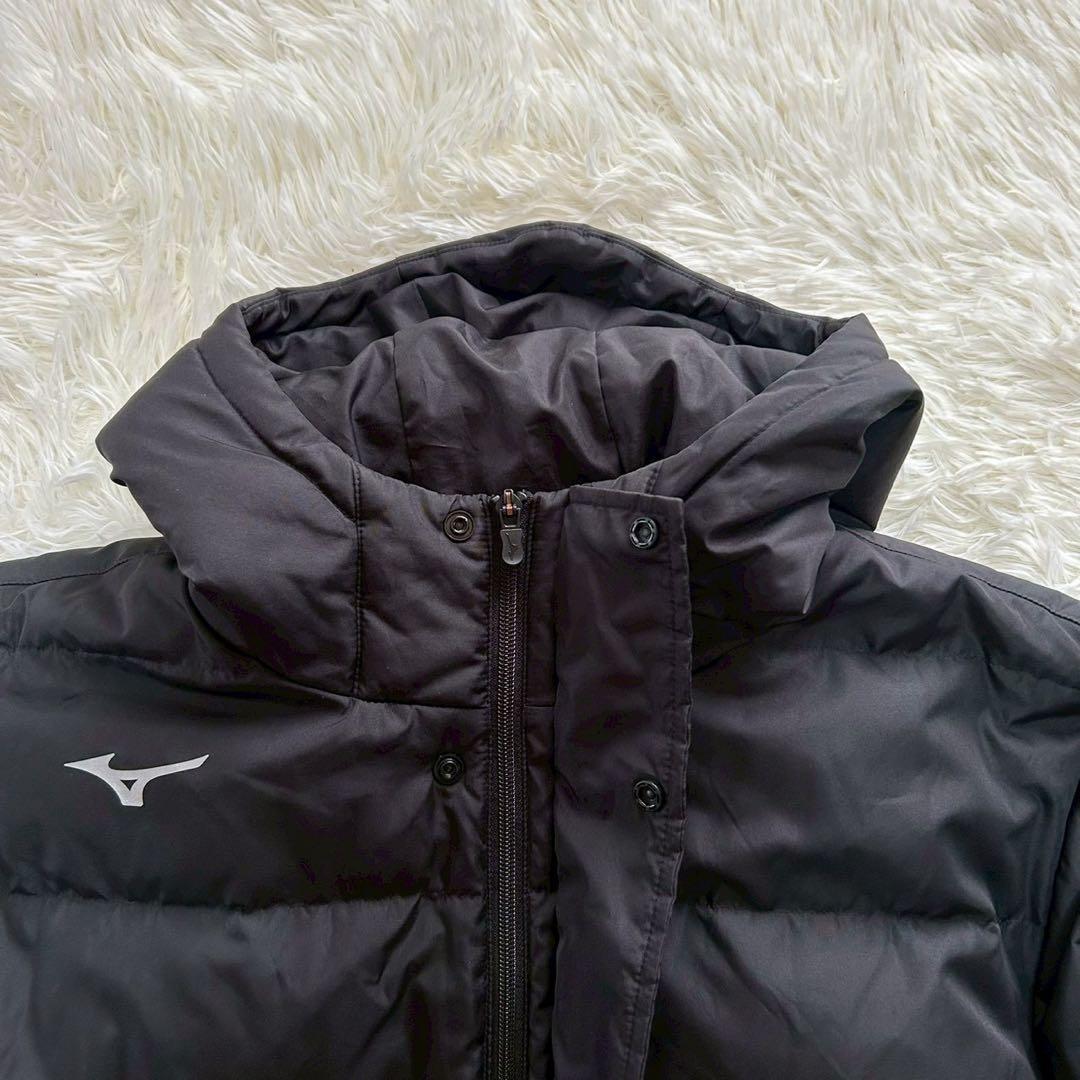 MIZUNO ミズノ ダウン90% ベンチコート ロング120cm ブラック L