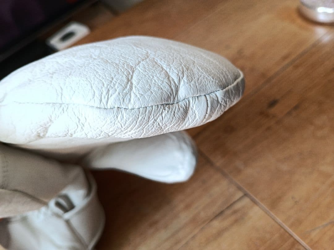 美品【最高級】レザー ミトン グローブ ホワイト GORE-TEX メンズ:L