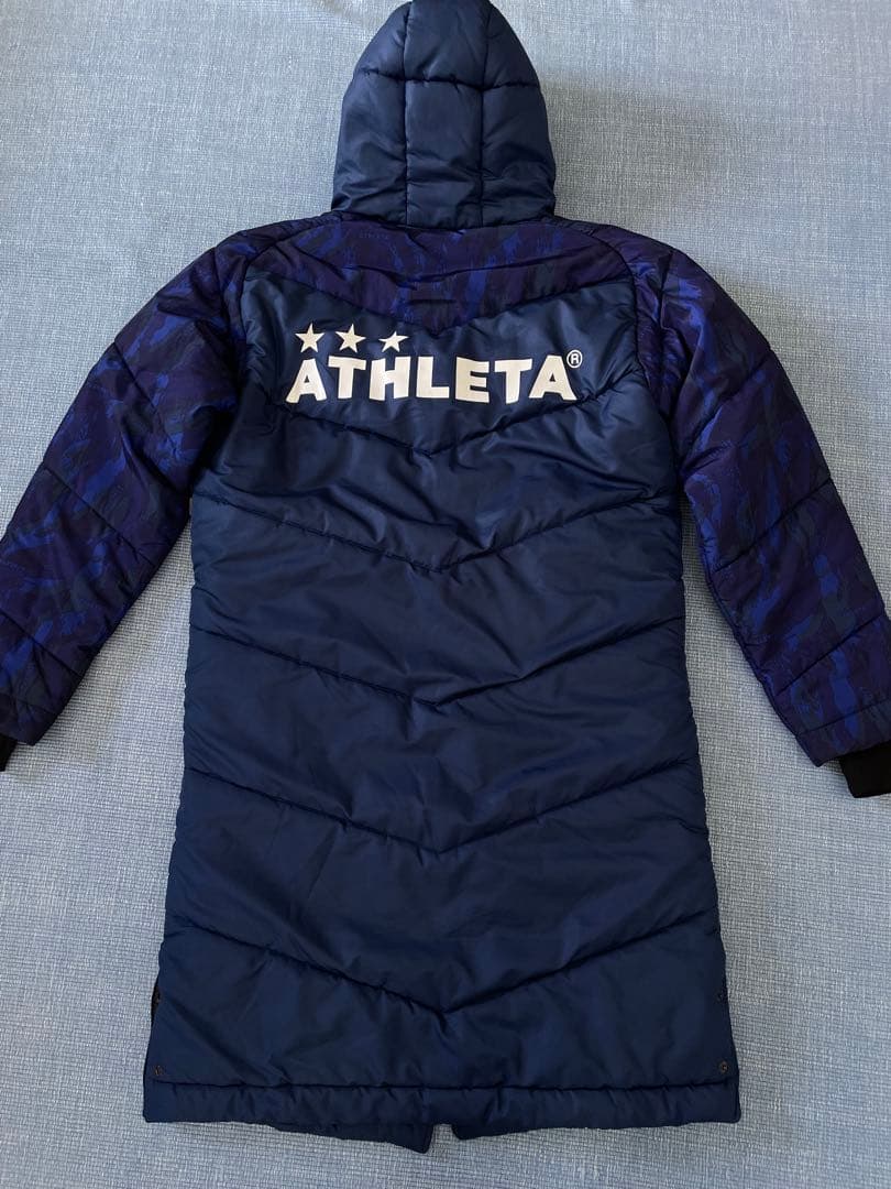 アスレタ ATHLETA カモフラ ベンチコート M