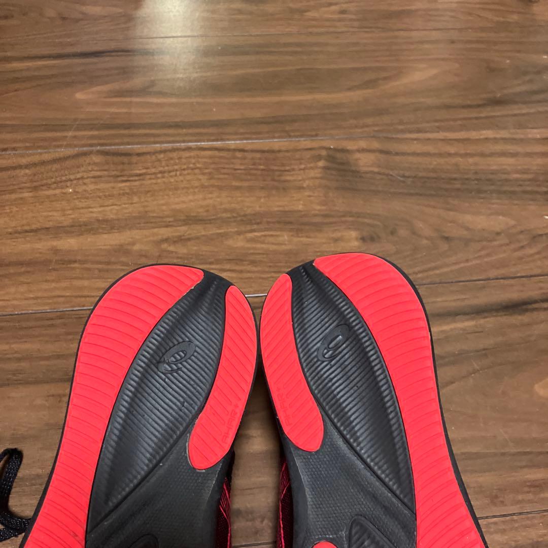 アシックス　ハイパーレーサー　赤×黒　27.0 美品