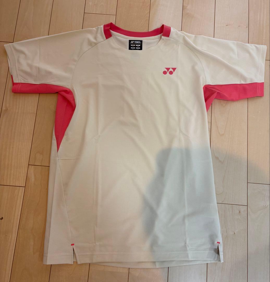 YONEX メッシュ Tシャツ Mサイズ アイスベージュ