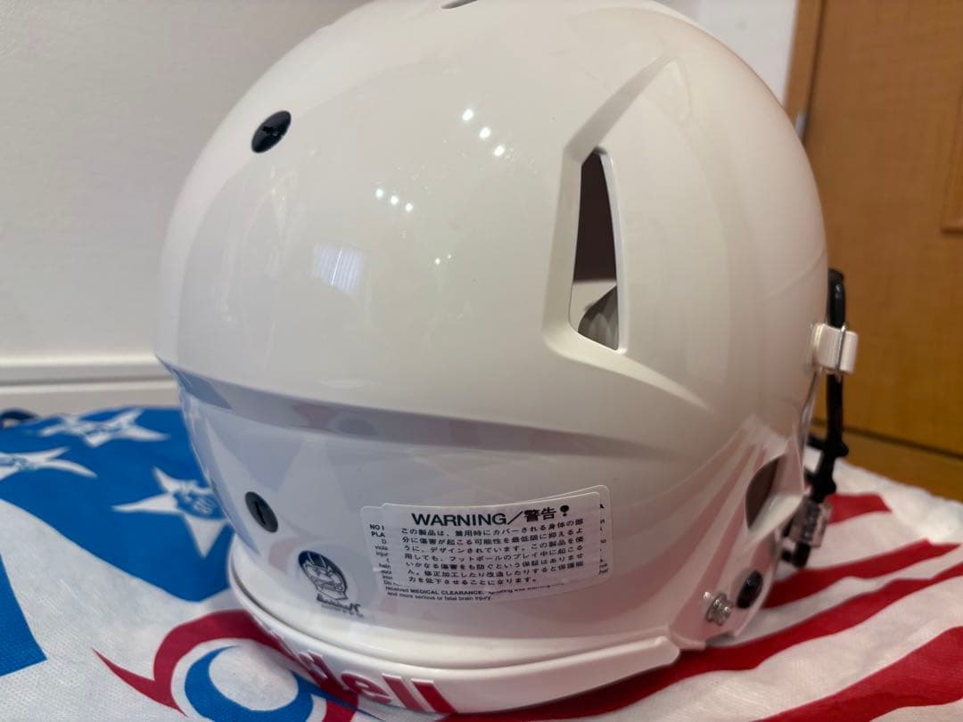 新品未使用Riddell ホワイト ヘルメット