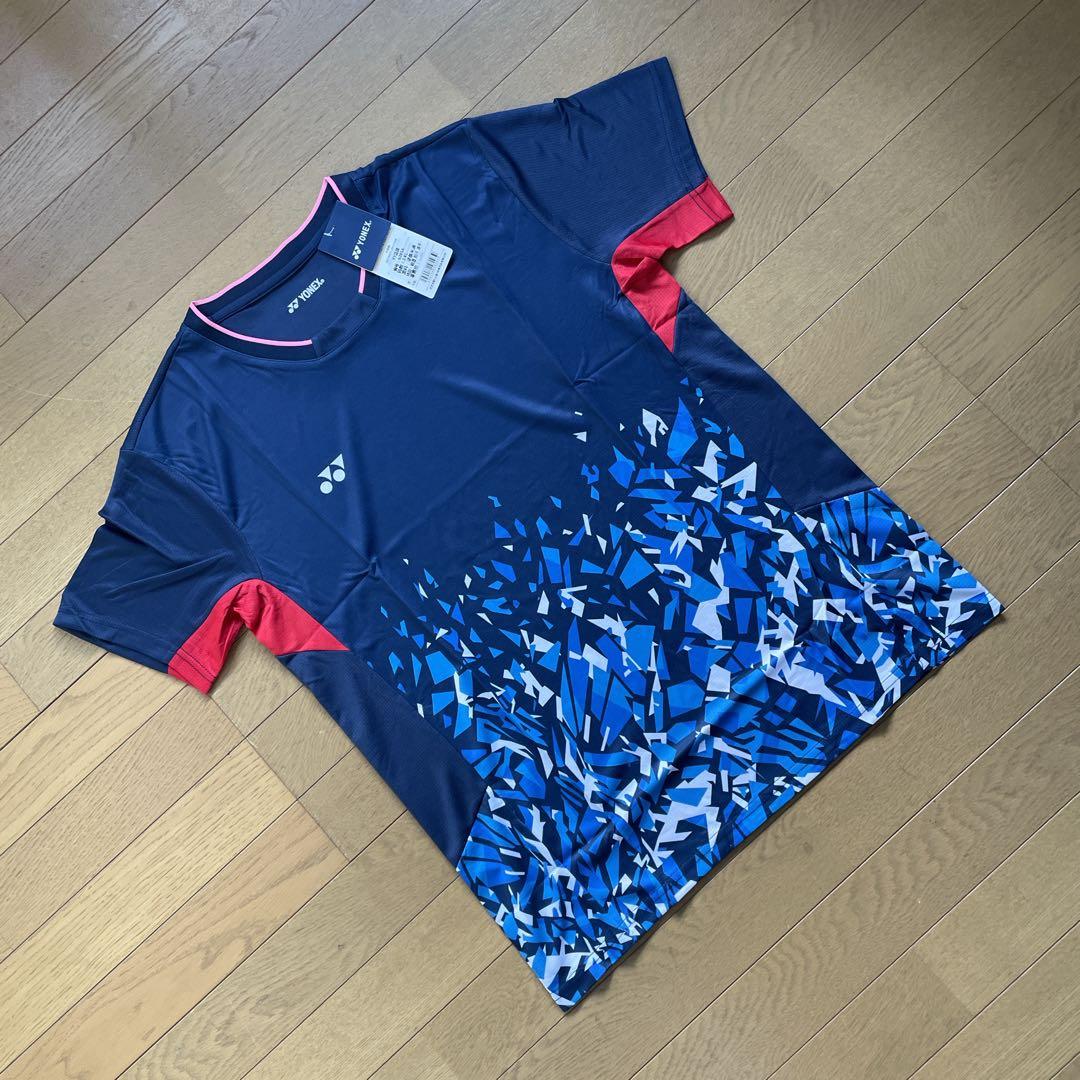 ヨネックスYONEX バドミントン日本代表モデルゲームウェア新品　XLブルー