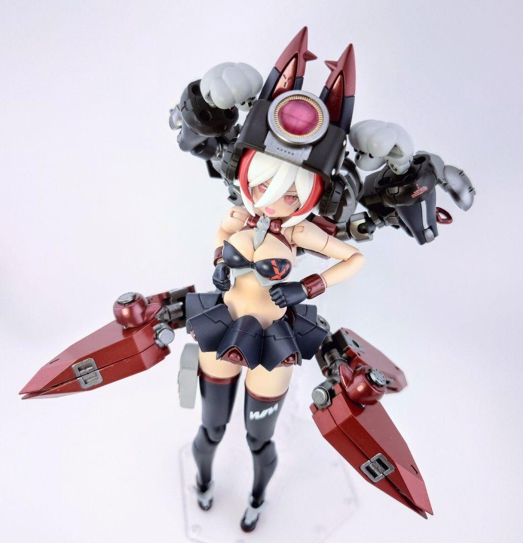 メガミデバイス　プニ☆モフ　ラン　改修　全塗装完成品