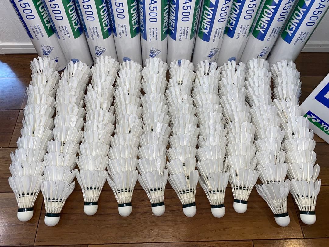 YONEX AEROSENSA 500 中古シャトル 120個 基礎打ち　ノック