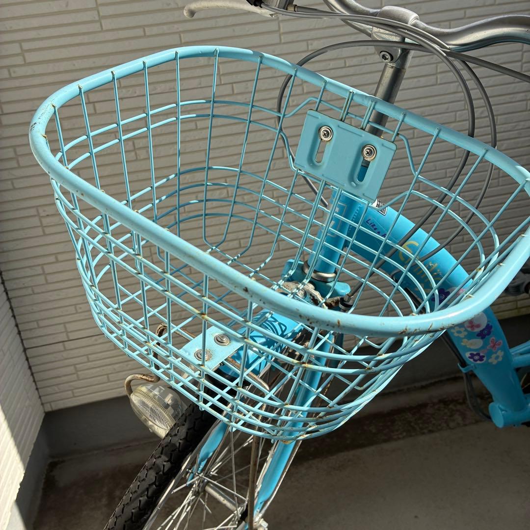 【山口県】女の子用自転車 22インチ シマノ製6段変速 パステルブルー