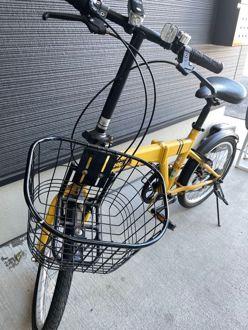 Jeep 折りたたみ自転車 イエロー