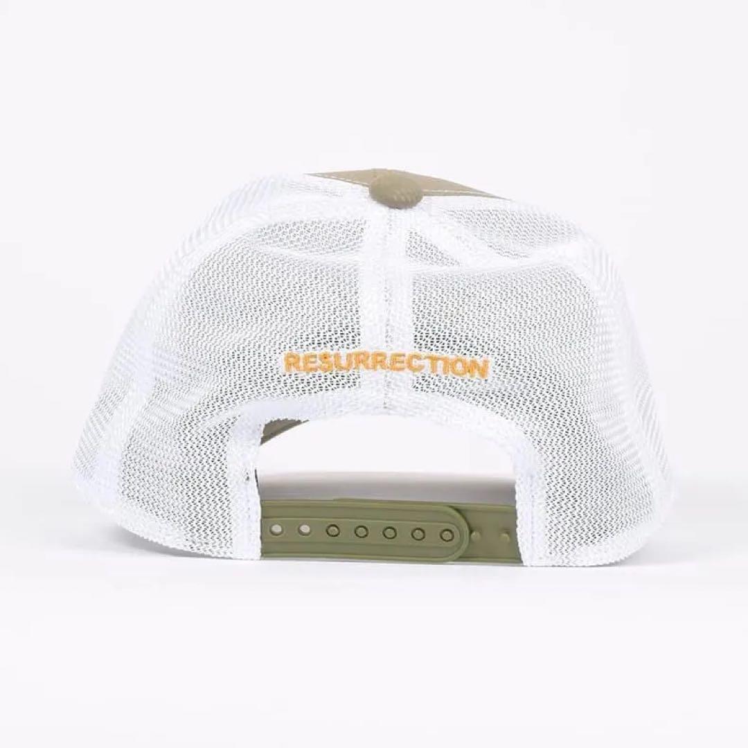 レザレクション GMエンボスメッシュキャップ / カーキBE12CAP03