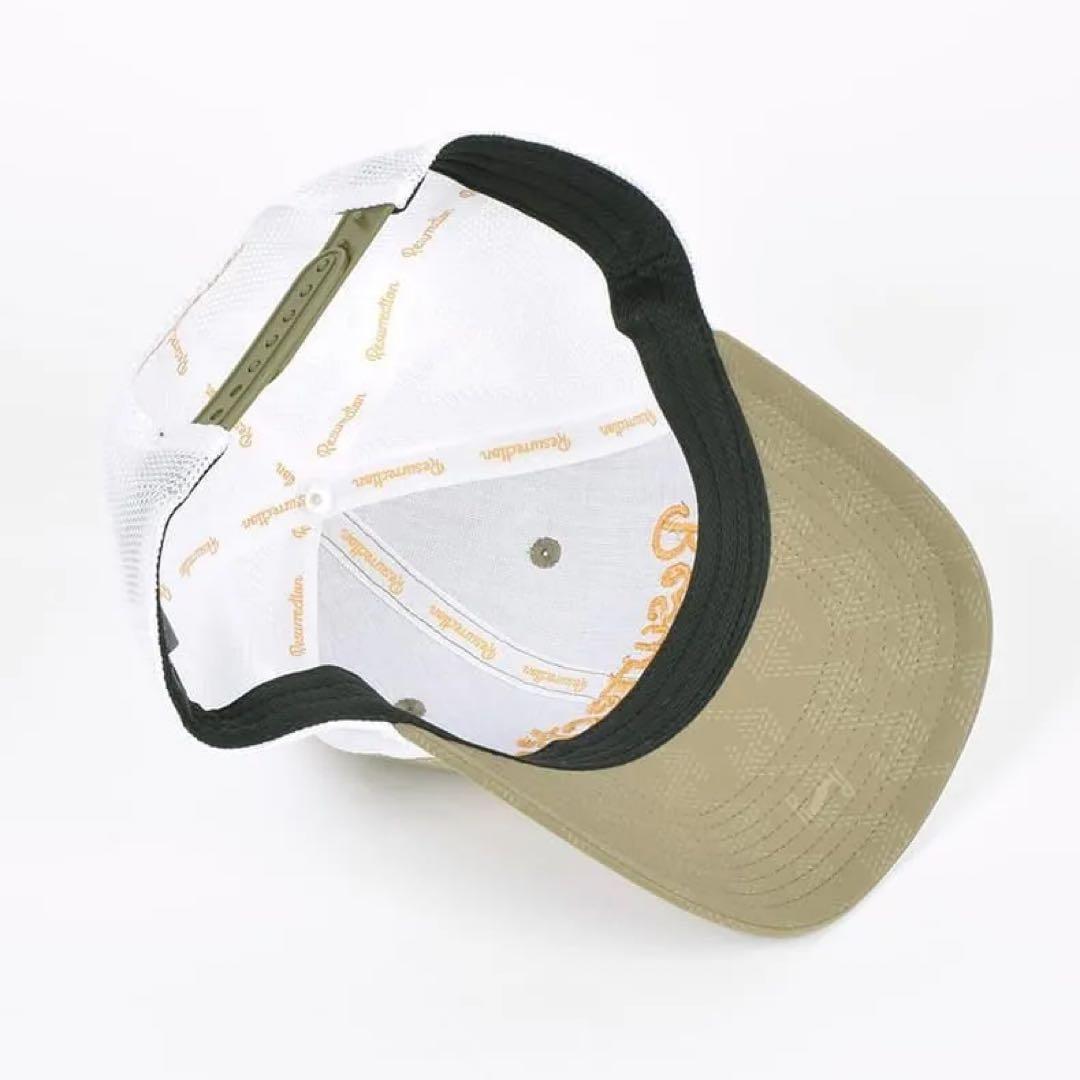 レザレクション GMエンボスメッシュキャップ / カーキBE12CAP03