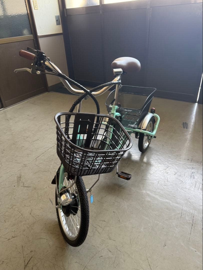 【大人・老人用】 三輪電動自転車ミムゴ グリーン YEBISUみなみ