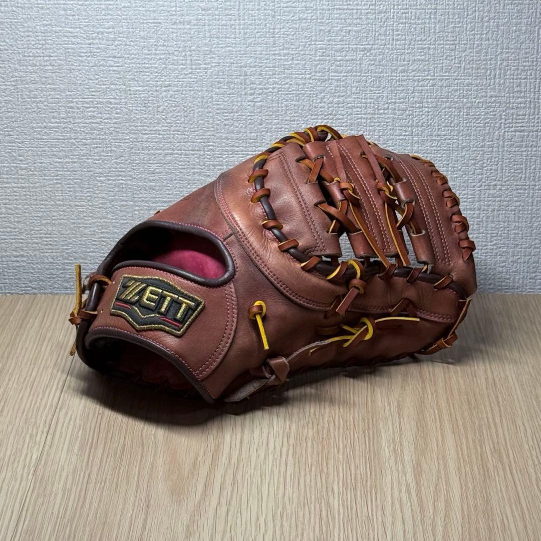 ZETT プロステイタス 軟式 オーダー ファーストミット 小指2本可能