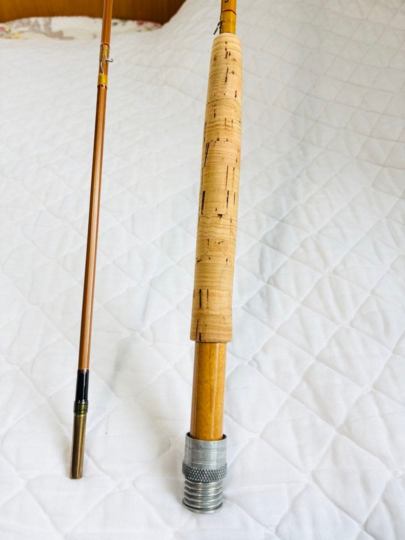 希少 ＪＨ.M C G I N Nフライバンブーロッド、7'6\"#5 、