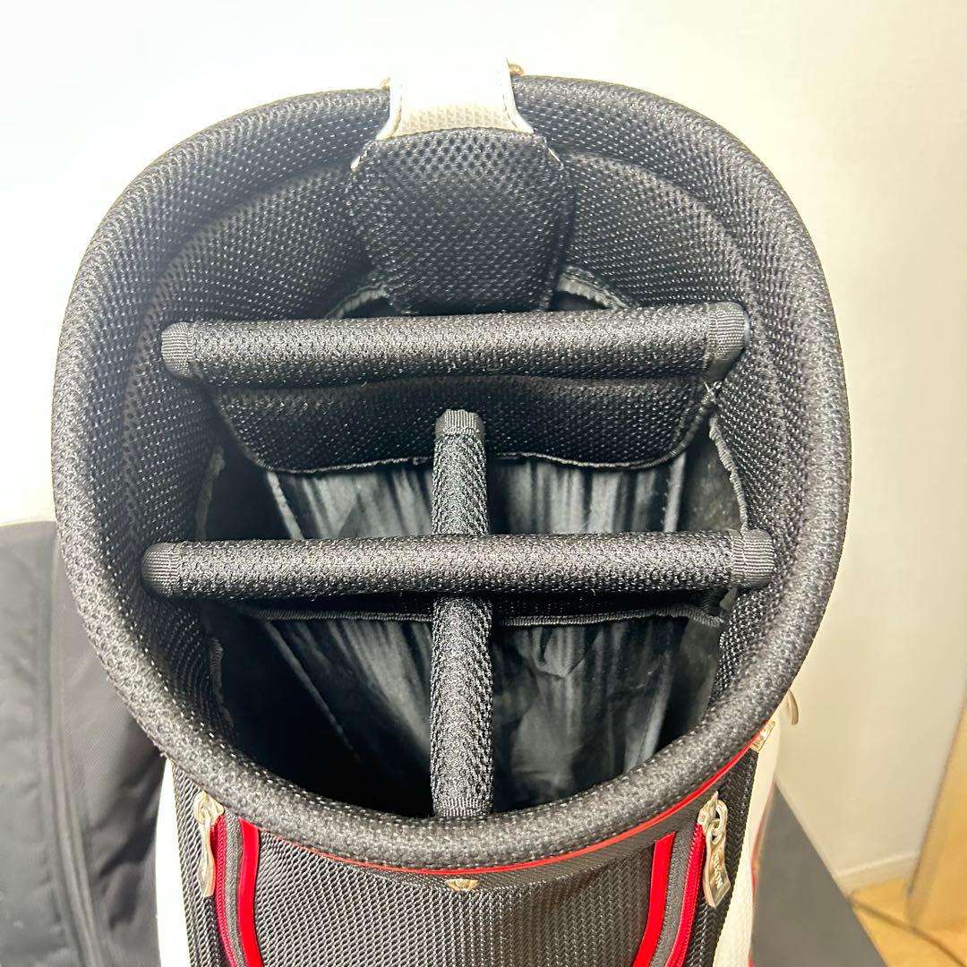SRIXON スリクソン キャディバッグ 9型 ホワイト×ブラック×レッド