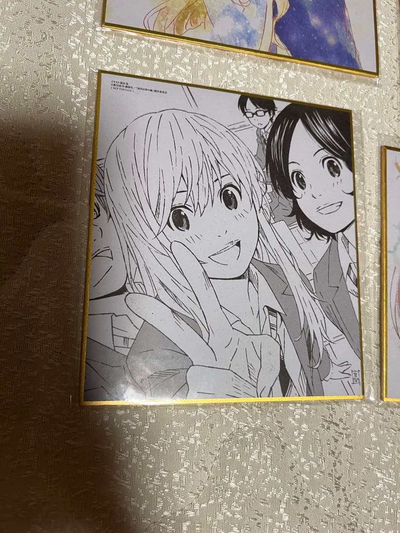 アニメ 四月は君の嘘　ミニ色紙セット（9枚）
