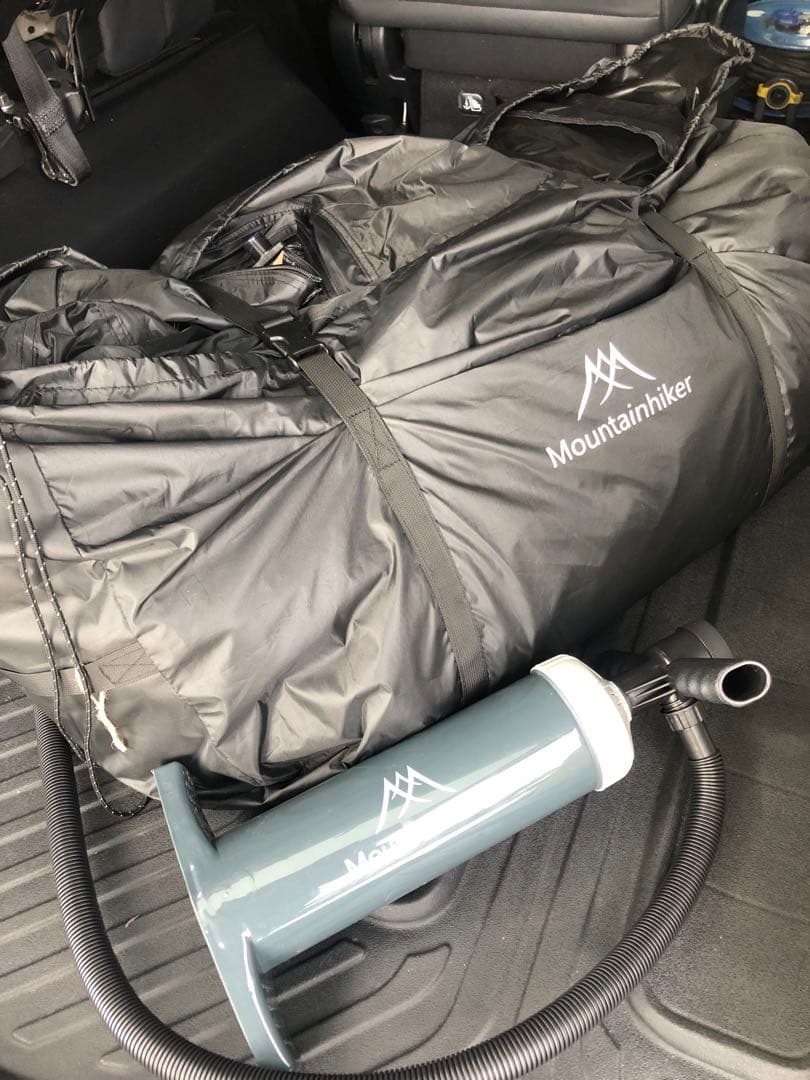 ブラックmountainhikerインフレータブルテントエアーテント