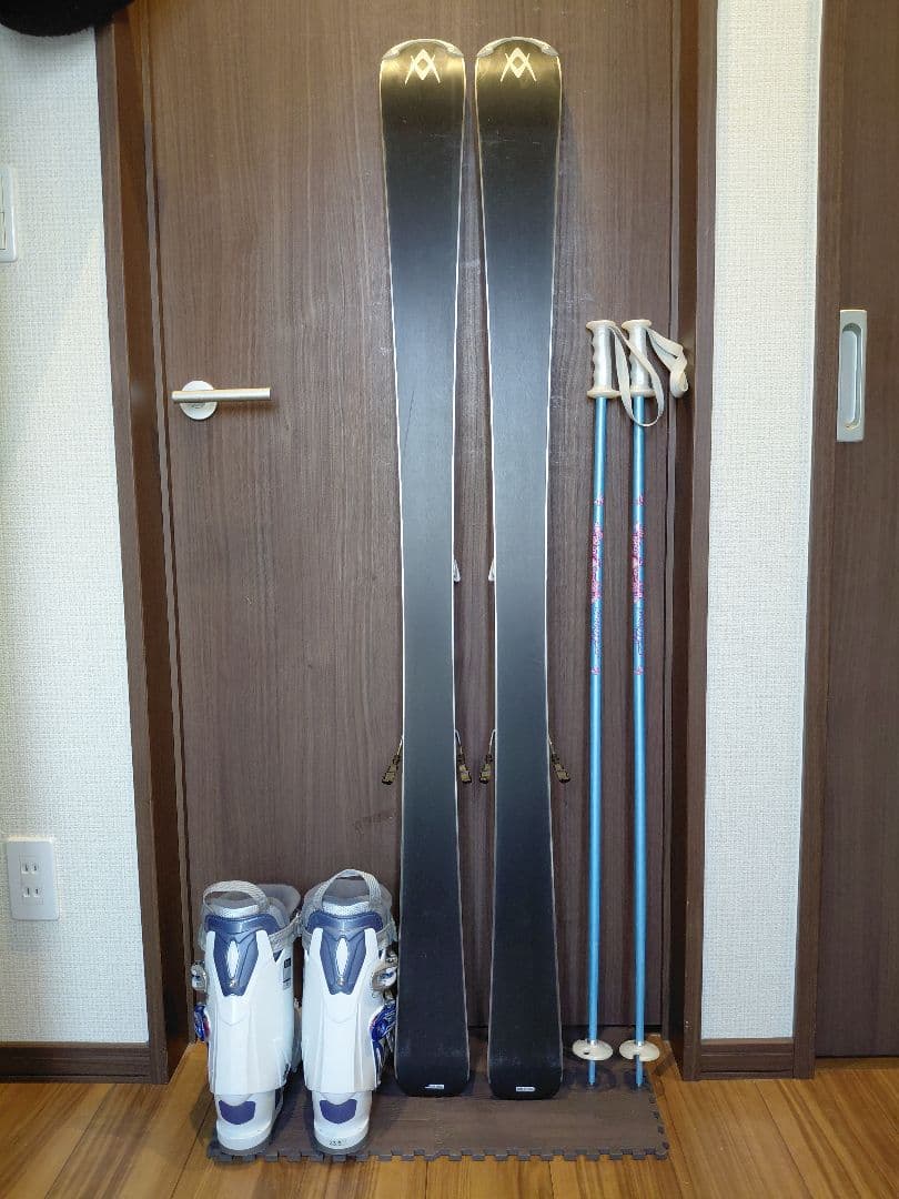 美品【ハイエンド】VOLKL レディース スキーセット メンテ・WAX済み✔