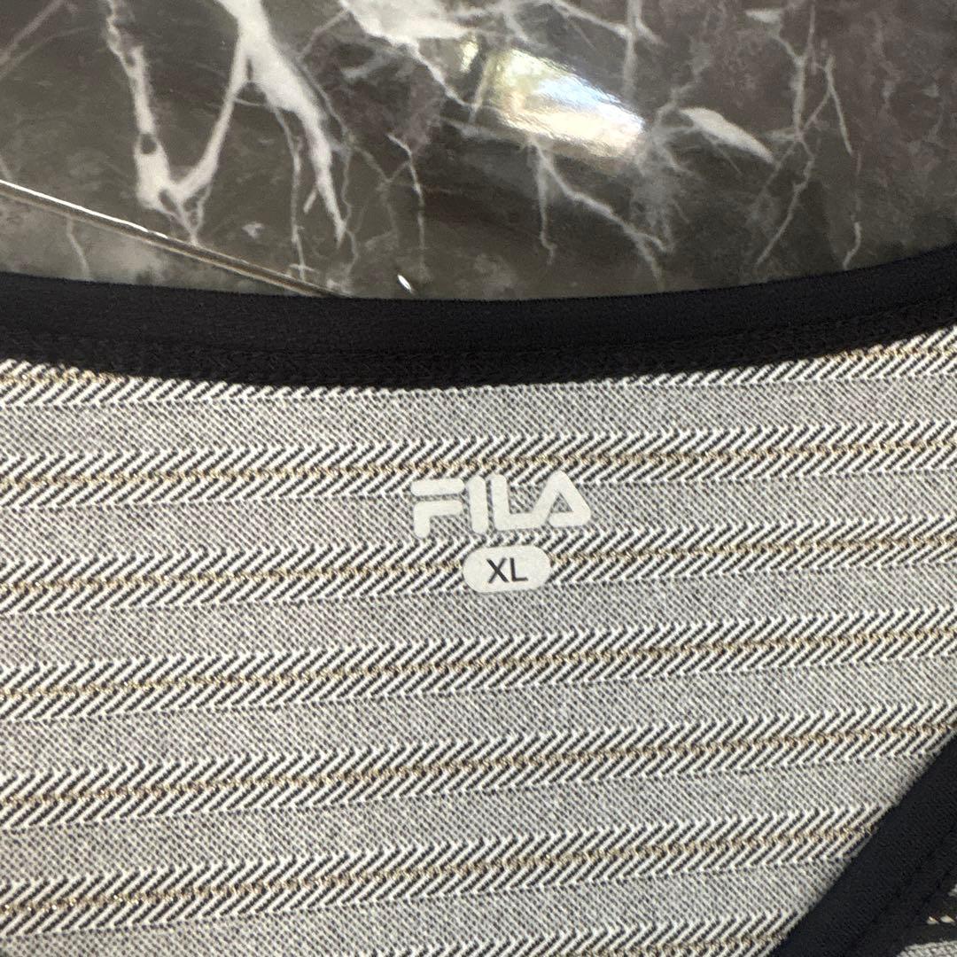 FILA ストライプ柄 テニスウェア XL