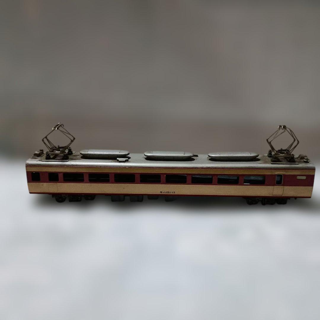 Nゲージ鉄道模型 赤 ベージュ 電車