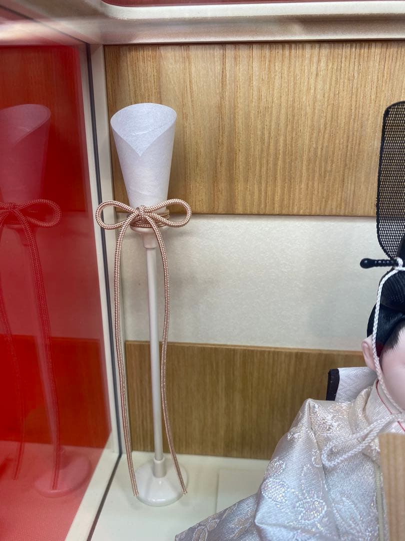東京久月　雛人形　アクリルケース入り親王飾り・壁掛けOK・コンパクトサイズ